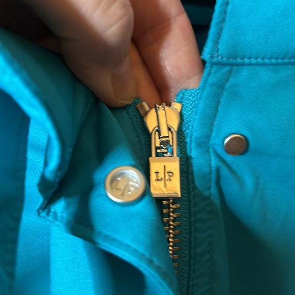 LORO PIANA World Luxury brand. Blue technical jacket lined with cashmere. - Picture 9 of 14